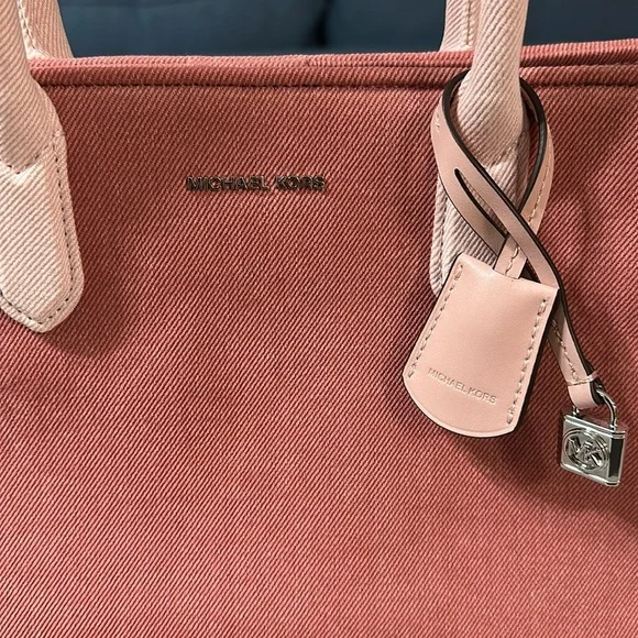 Michael Kors Scarlett Medium Denim Satchel Bag - Picture 16 of 16